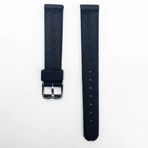 18MM PVC Plastic Watch Band Black Padded for Casio Timex Seiko Citizen Iron Man Watches