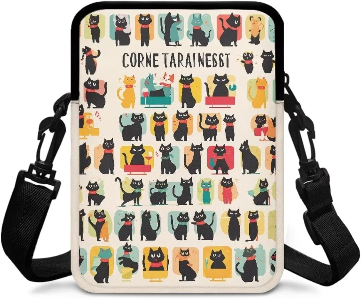 2 Layer Cross Body Bags Shoulder Sling Bag Purse Satchel Bags for Men Women Girls Boys