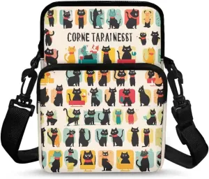 2 Layer Cross Body Bags Shoulder Sling Bag Purse Satchel Bags for Men Women Girls Boys