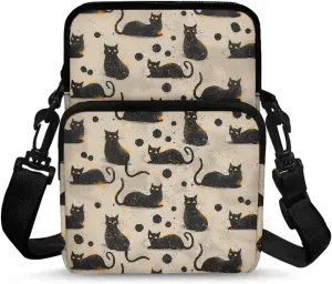 2 Layer Cross Body Bags Shoulder Sling Bag Purse Satchel Bags for Men Women Girls Boys