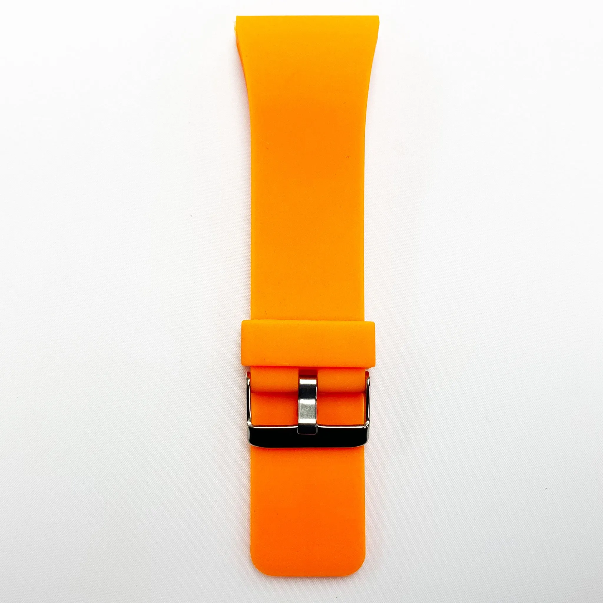 30 MM Silicone Special Watch Band Orange Color Quick Release Regular Size Big Watch Strap