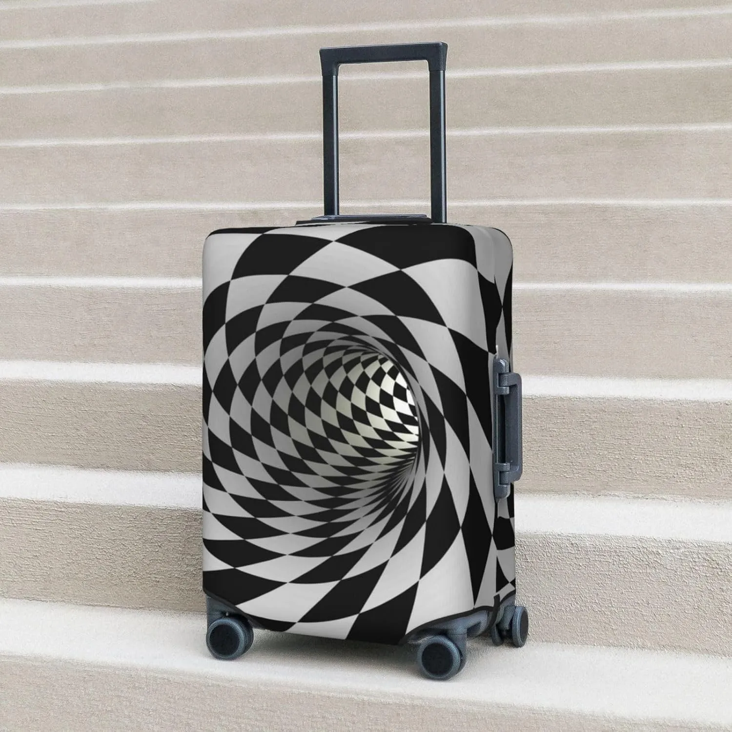 3d Vortex Illusion Luggage Cover,Washable Suitcase Covers Fashion Luggage Covers,Anti-Scratch Suitcase Protector Cover