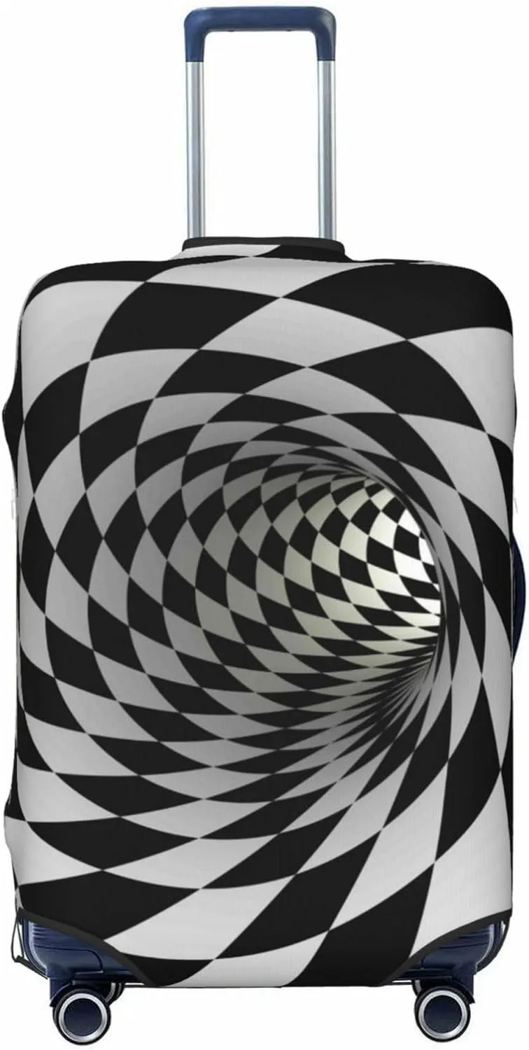 3d Vortex Illusion Luggage Cover,Washable Suitcase Covers Fashion Luggage Covers,Anti-Scratch Suitcase Protector Cover