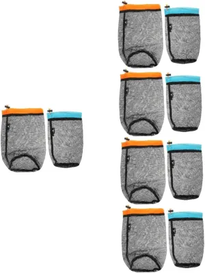 5sets Clothes Storage Bag Drawstring Bag for Travel Mesh Hammock Anti-wear Portable Clothes Organizer 2pcs*5