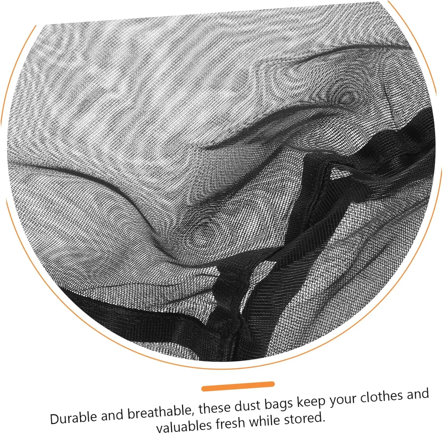 5sets Clothes Storage Bag Drawstring Bag for Travel Mesh Hammock Anti-wear Portable Clothes Organizer 2pcs*5