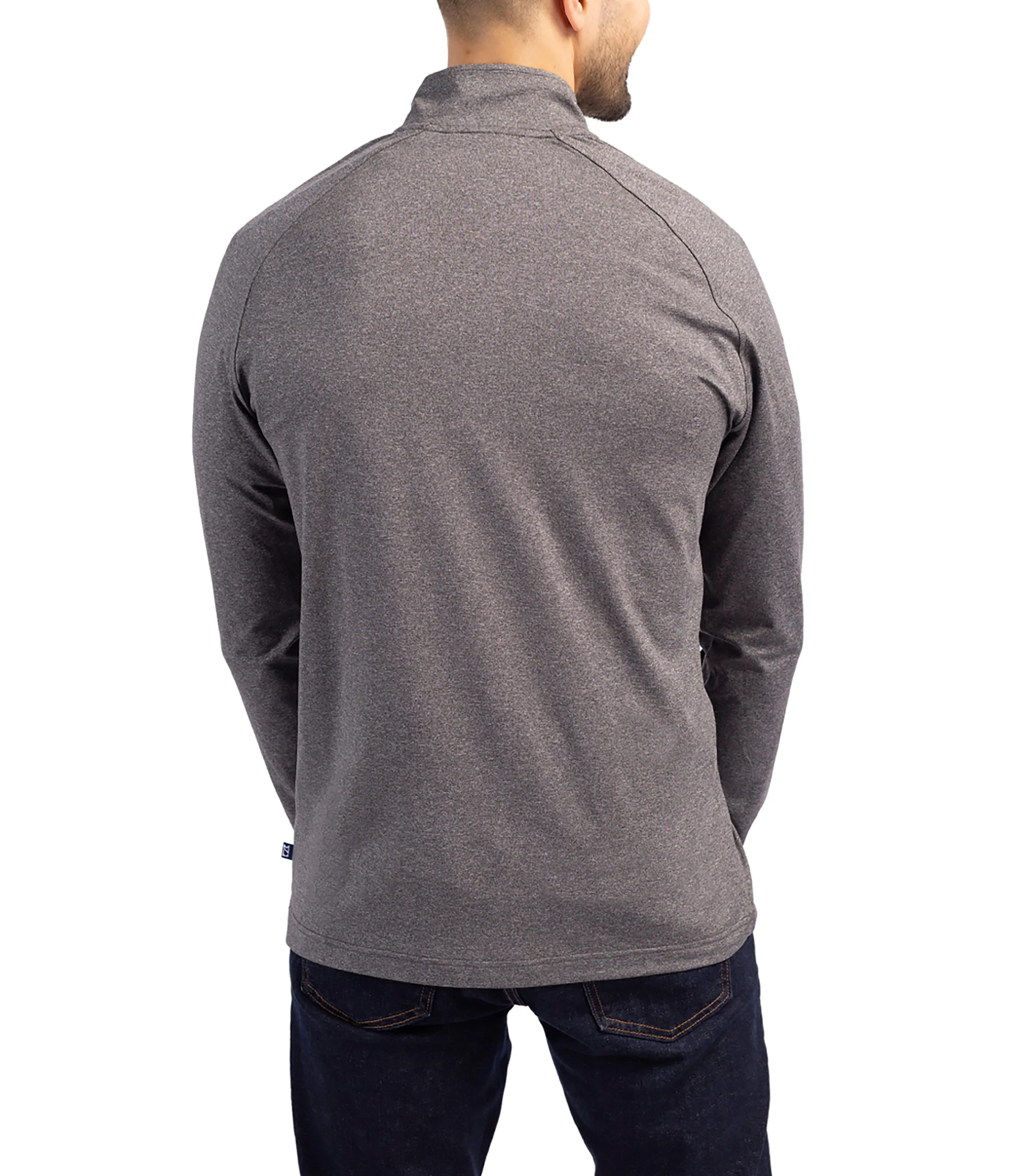 Adapt Eco Knit Heather Mens Big & Tall Quarter Zip Pullover
