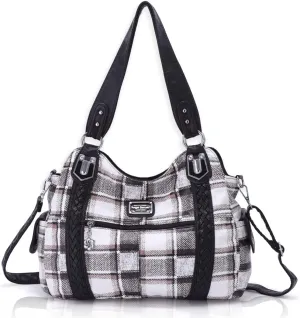 Angel Barcelo Roomy Fashion Hobo Womens Handbags Ladies Purse Satchel Shoulder Bags Tote Washed Leather Bag