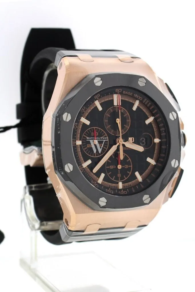 Audemars Piguet Royal Oak Offshore 44 Black Mega Tapisserie Chronograph Dial Men's Watch 26401RO.OO.A002CA.02