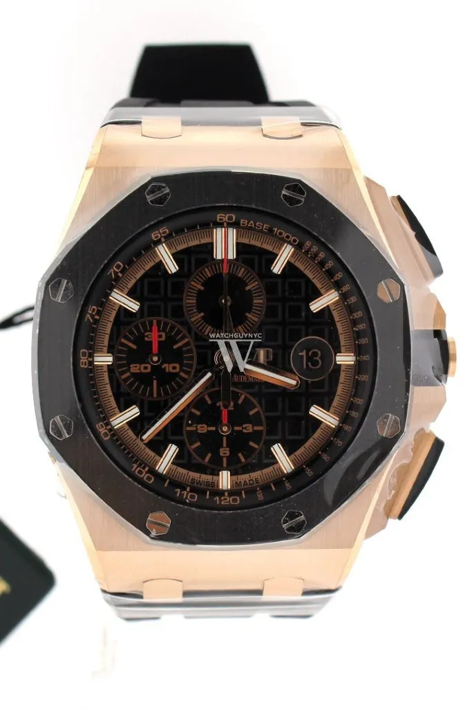 Audemars Piguet Royal Oak Offshore 44 Black Mega Tapisserie Chronograph Dial Men's Watch 26401RO.OO.A002CA.02