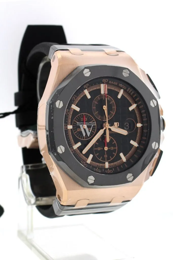 Audemars Piguet Royal Oak Offshore 44 Black Mega Tapisserie Chronograph Dial Men's Watch 26401RO.OO.A002CA.02