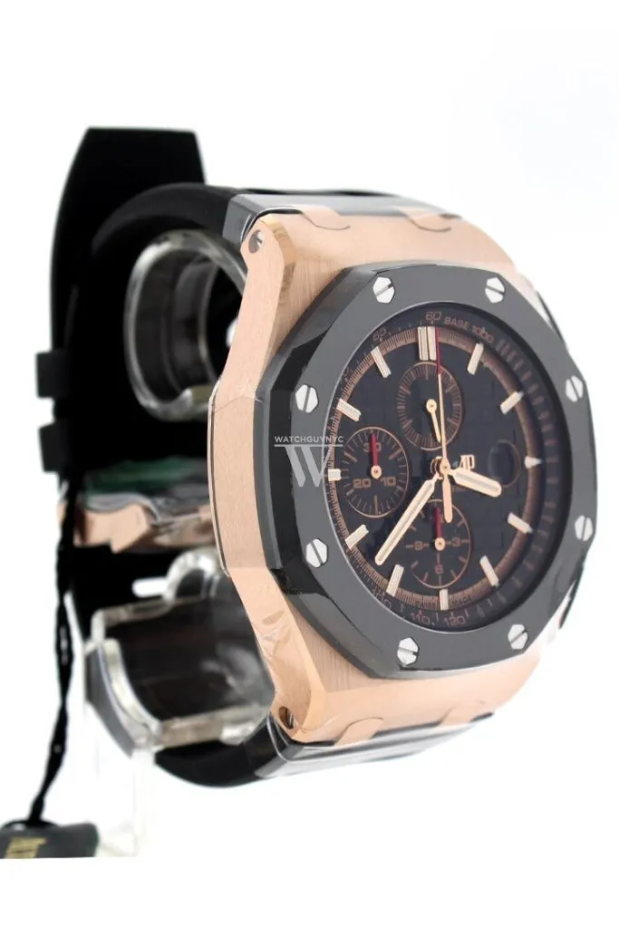 Audemars Piguet Royal Oak Offshore 44 Black Mega Tapisserie Chronograph Dial Men's Watch 26401RO.OO.A002CA.02