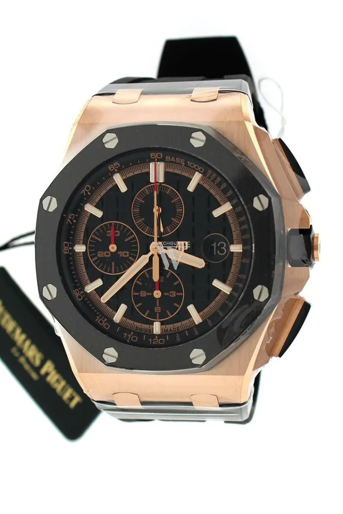 Audemars Piguet Royal Oak Offshore 44 Black Mega Tapisserie Chronograph Dial Men's Watch 26401RO.OO.A002CA.02