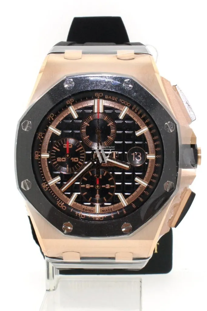 Audemars Piguet Royal Oak Offshore 44 Black Mega Tapisserie Chronograph Dial Men's Watch 26401RO.OO.A002CA.02