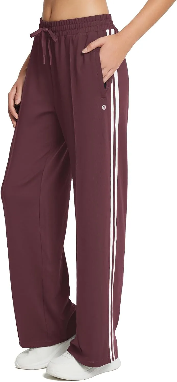 baleaf Women's Track Pants Athletic Jogging Sweatpants Zipper Pockets Warm-Up Sports Running Pants