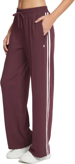 baleaf Women's Track Pants Athletic Jogging Sweatpants Zipper Pockets Warm-Up Sports Running Pants