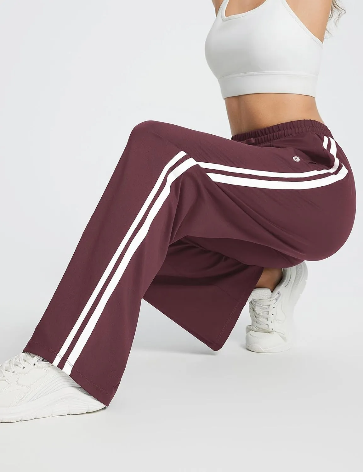 baleaf Women's Track Pants Athletic Jogging Sweatpants Zipper Pockets Warm-Up Sports Running Pants