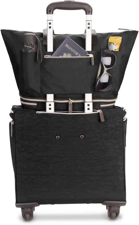 biaggi ZipSak Boost! Foldable Travel Tote  Lightweight, TSA Approved, Convertible Carryall for Airplane, Gym, Weekender
