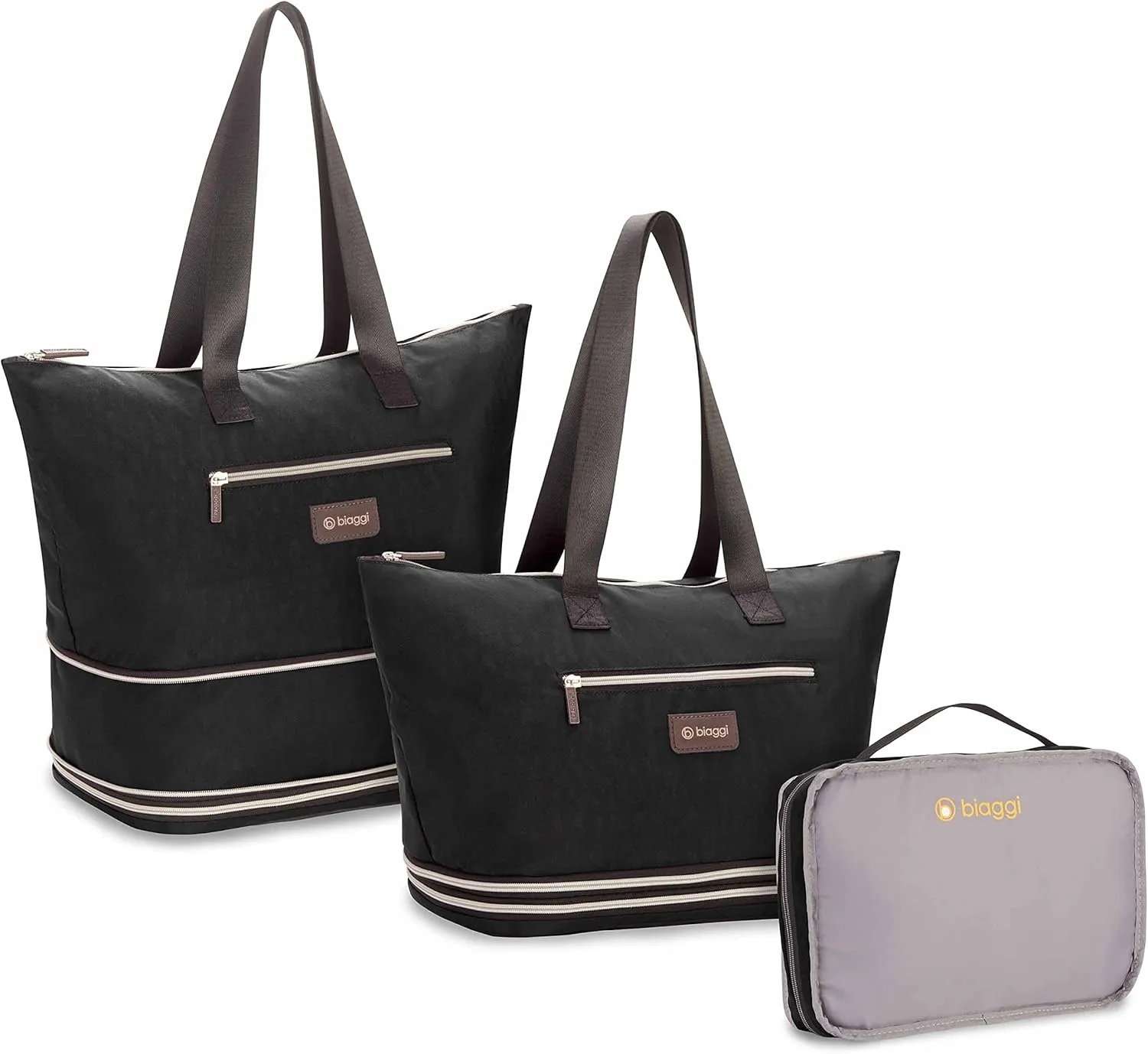 biaggi ZipSak Boost! Foldable Travel Tote  Lightweight, TSA Approved, Convertible Carryall for Airplane, Gym, Weekender