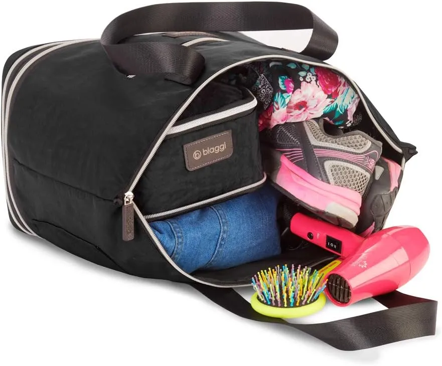 biaggi ZipSak Boost! Foldable Travel Tote  Lightweight, TSA Approved, Convertible Carryall for Airplane, Gym, Weekender