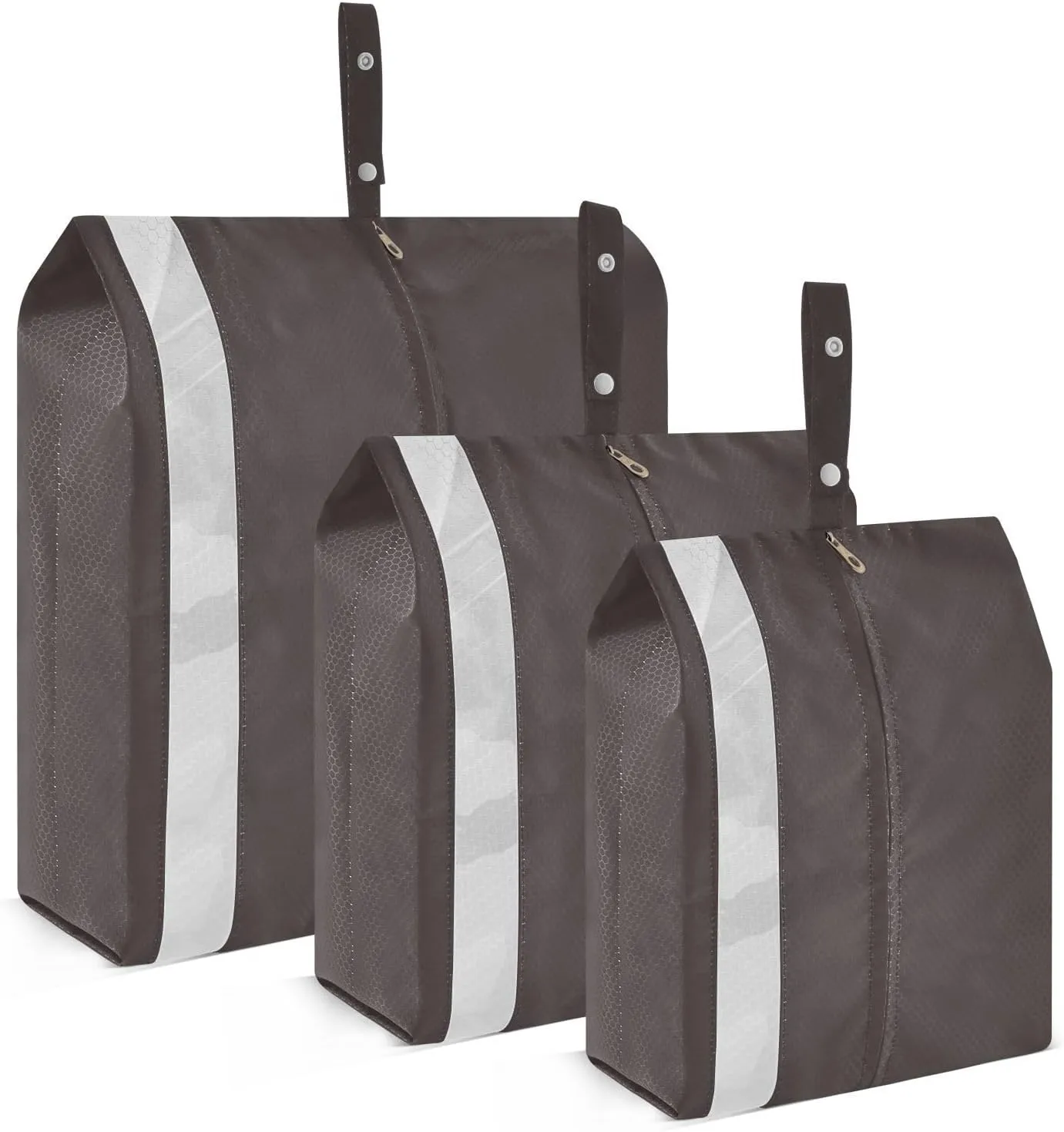 Black Coffee Color Packing Cubes Set of 3, Lightweight Travel Luggage Organizers Foldable Bags for Easy Packing and Organization