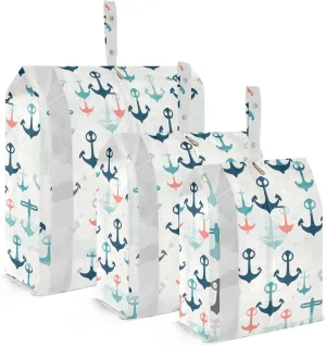 Blue Anchor Packing Cubes for Travel 3 Set Packing Bags Suitcase Organizer Bags Set for Travel