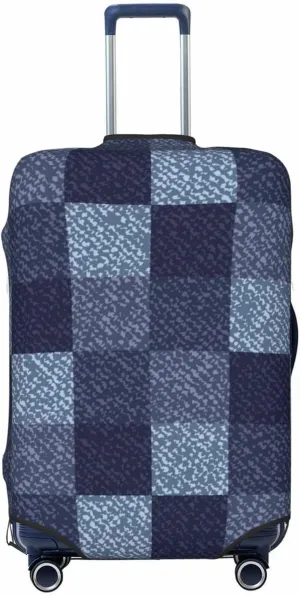 Blue Gingham Buffalo Check Luggage Cover,Washable Suitcase Covers Fashion Luggage Covers,Anti-Scratch Suitcase Protector Cover