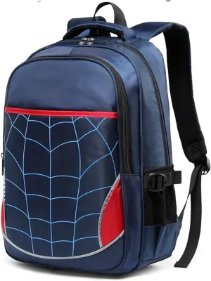 BLUEFAIRY Kids Backpack for Boys Elementary School Bags Kindergarten Primary School Bags Bookbags Back to School Book Bags Gifts Large Campartments Mochilas para Nios 17" Royal Blue