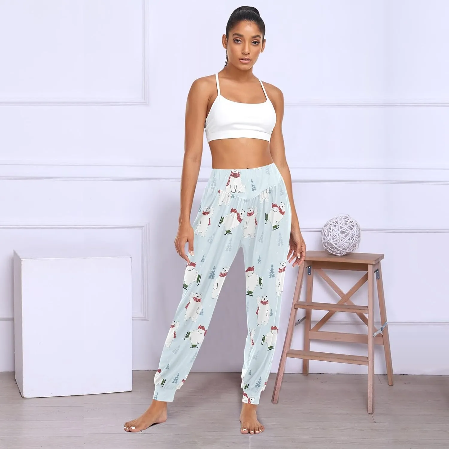 Boho Yoga Pants for Women Joggers Workout Pants Casual Dance Sweatpants Beach Sport Pants Trousers