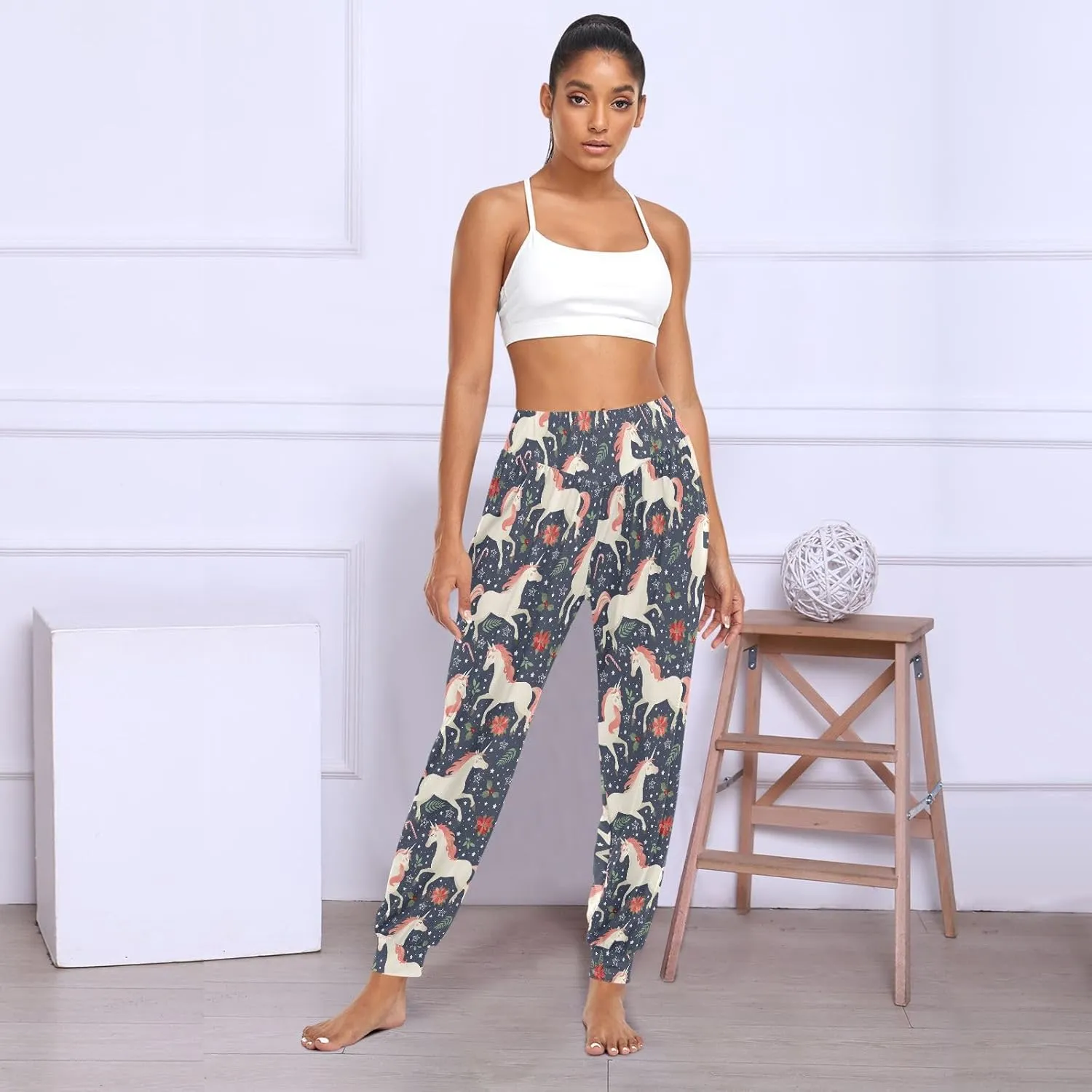 Boho Yoga Pants for Women Joggers Workout Pants Casual Dance Sweatpants Beach Sport Pants Trousers