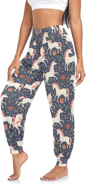 Boho Yoga Pants for Women Joggers Workout Pants Casual Dance Sweatpants Beach Sport Pants Trousers