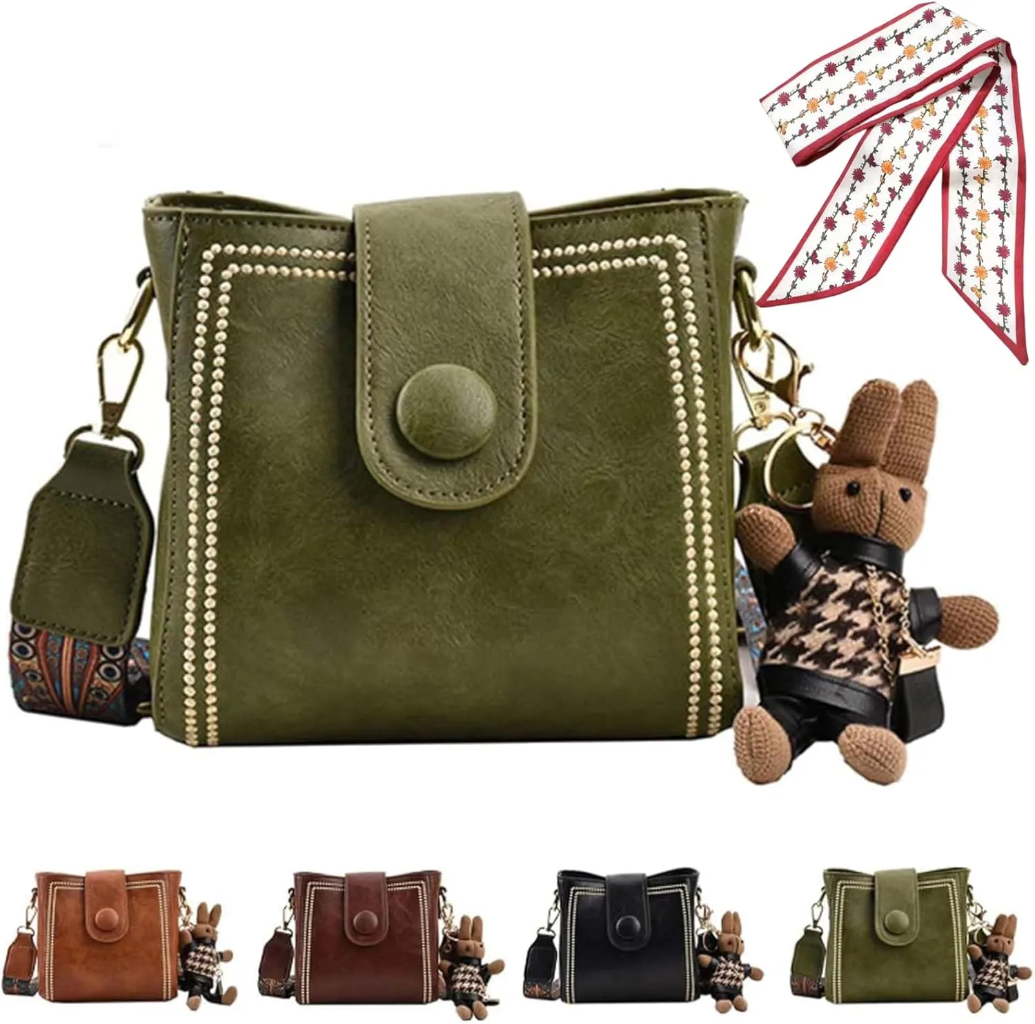 Bootara Bucket Bag, Spacious Travel Tote with Adjustable Wider Shoulder Strap Convertible Shoulder/Crossbody