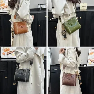 Bootara Bucket Bag - Spacious Vintage Design with Adjustable Shoulder Strap, Perfect for Travel, Casual & chic Crossbody Bag (Brown)