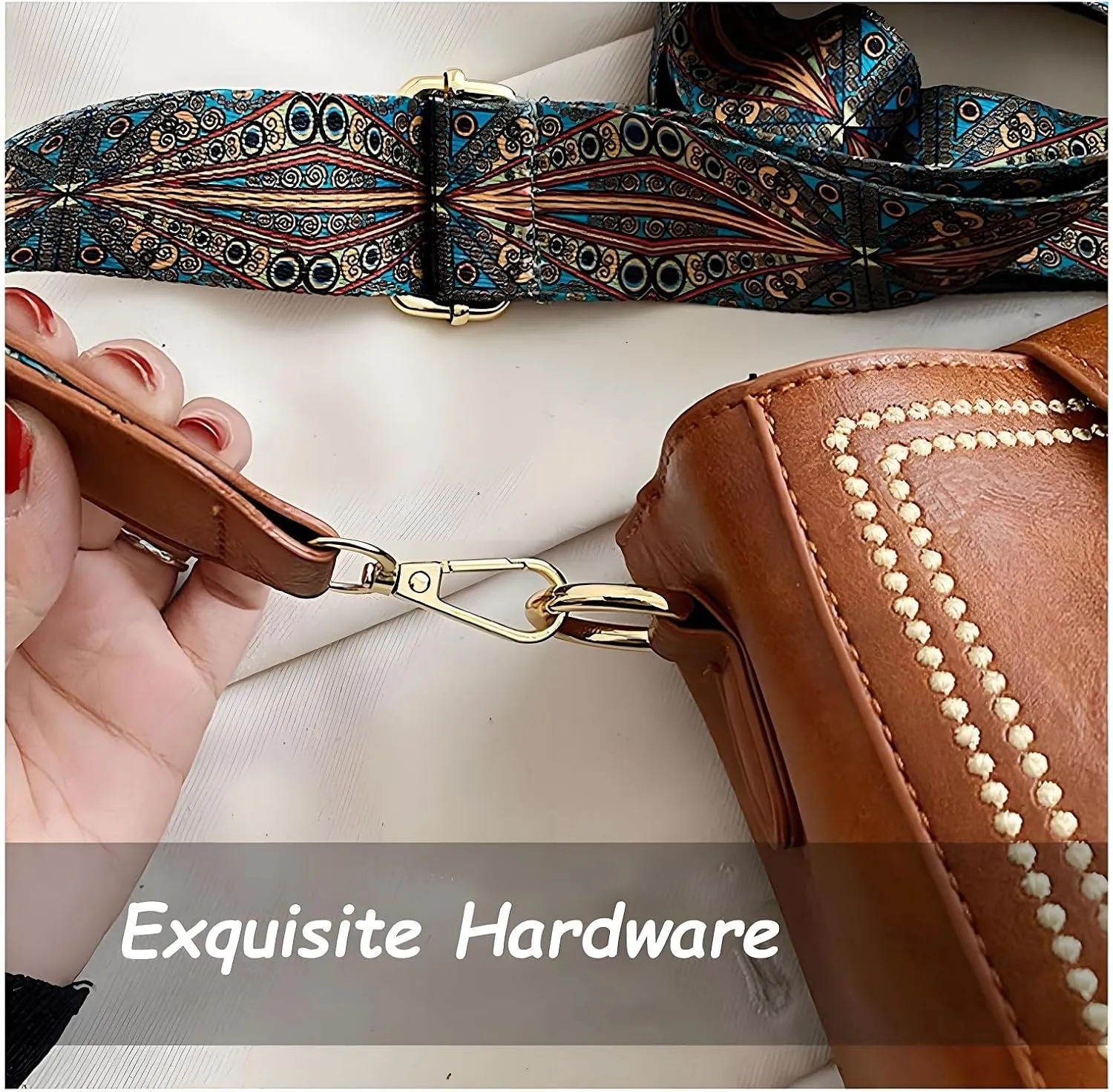 Bootara Bucket Bag, Vintage Crossbody Bag With Adjustable Wider Shoulder Strap, Spacious Travel Tote