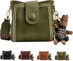 Bootara Bucket Bag, Vintage Crossbody Bag With Adjustable Wider Shoulder Strap, Spacious Travel Tote