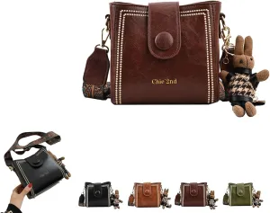 Bootara Bucket Bag, Vintage Retro Small Water Bucket Bag with Adjustable Shoulder Strap, Spacious Travel Tote