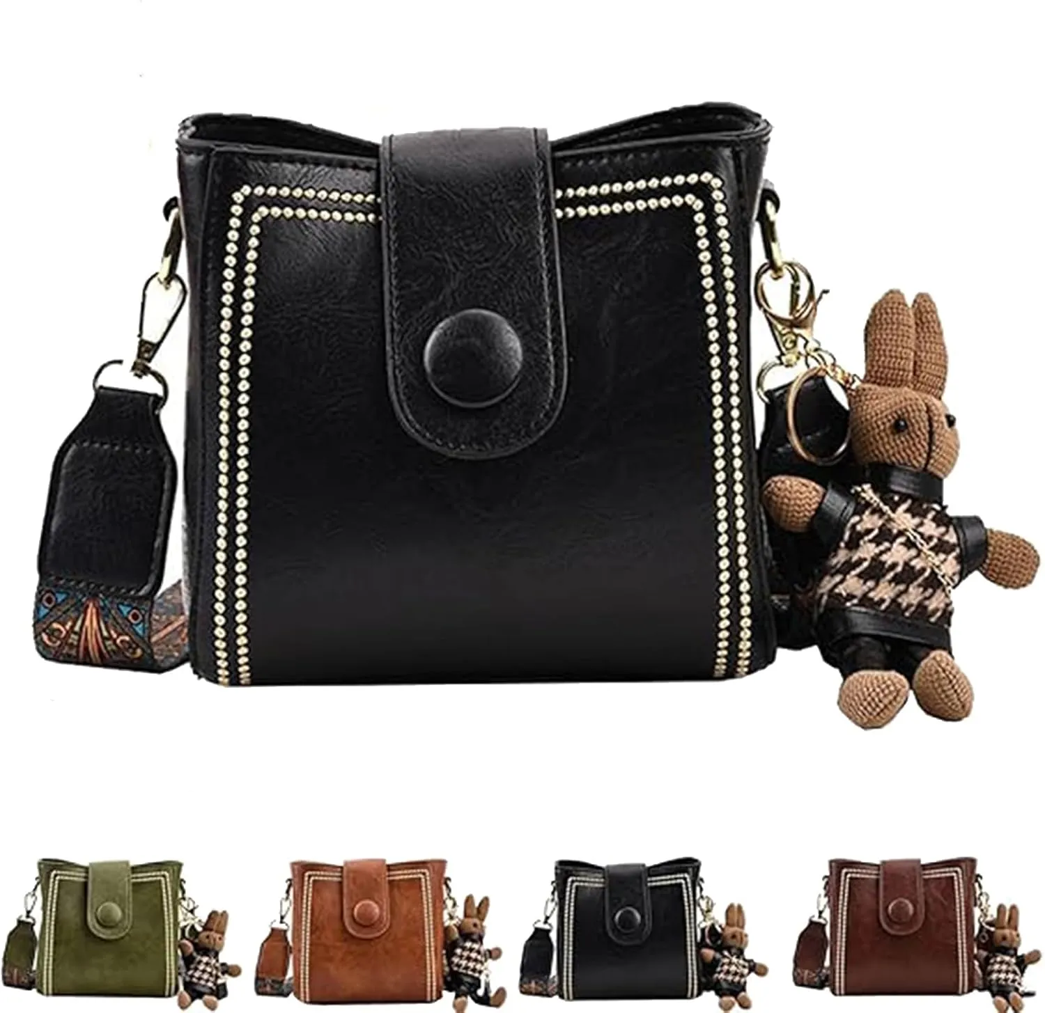 Bootara Bucket Bag with Adjustable Wide Shoulder Strap Fashion Bucket Bags, Cute Mini, Spacious Travel Tote