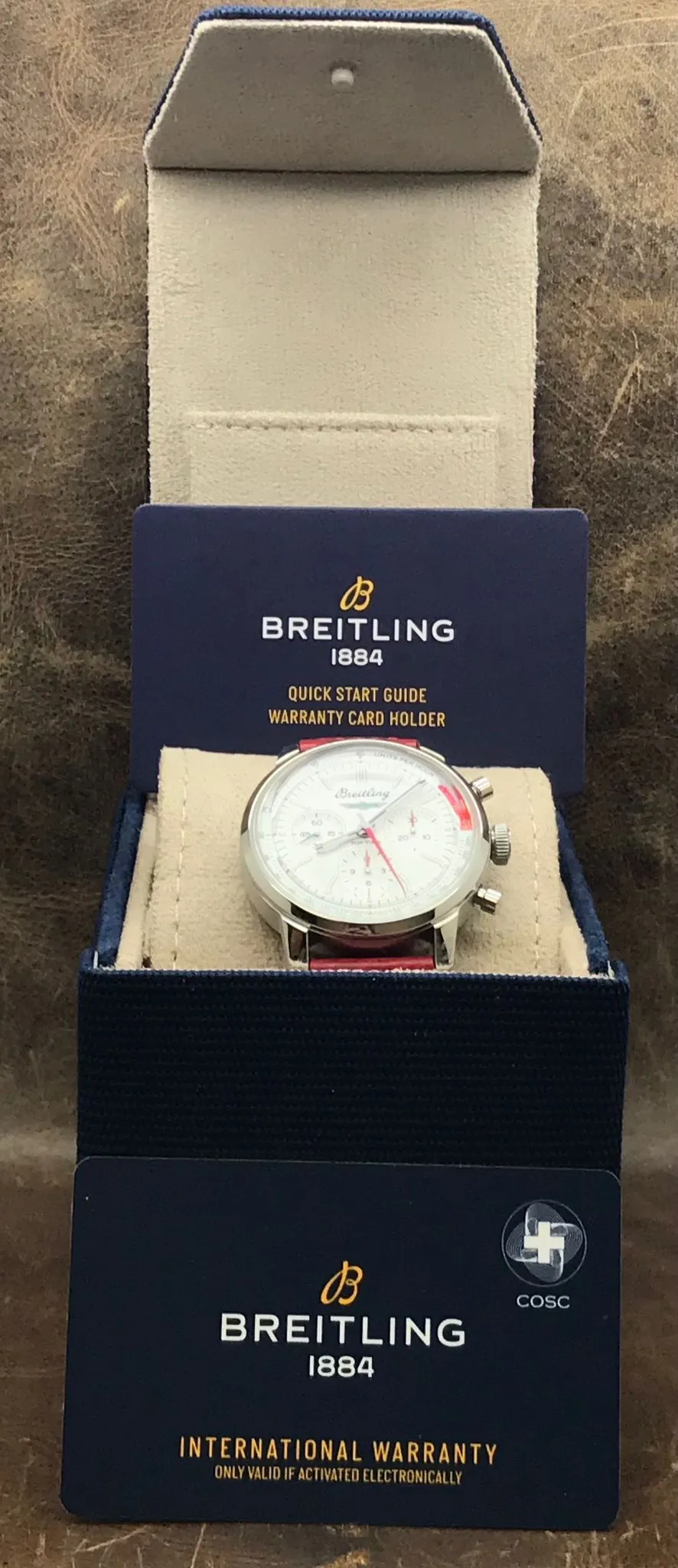 Breitling TOP TIME B01 FORD THUNDERBIRD AB01766A1A1X1 White Dial Automatic Men's Watch