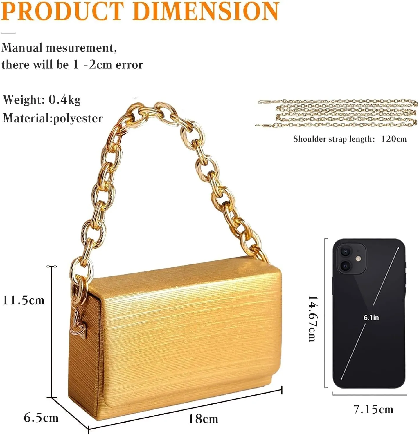 Bridal Wedding Purse Sparkly Sequin Handbag Elegant Shoulder With Chain Glitter Crossbody Evening for Women