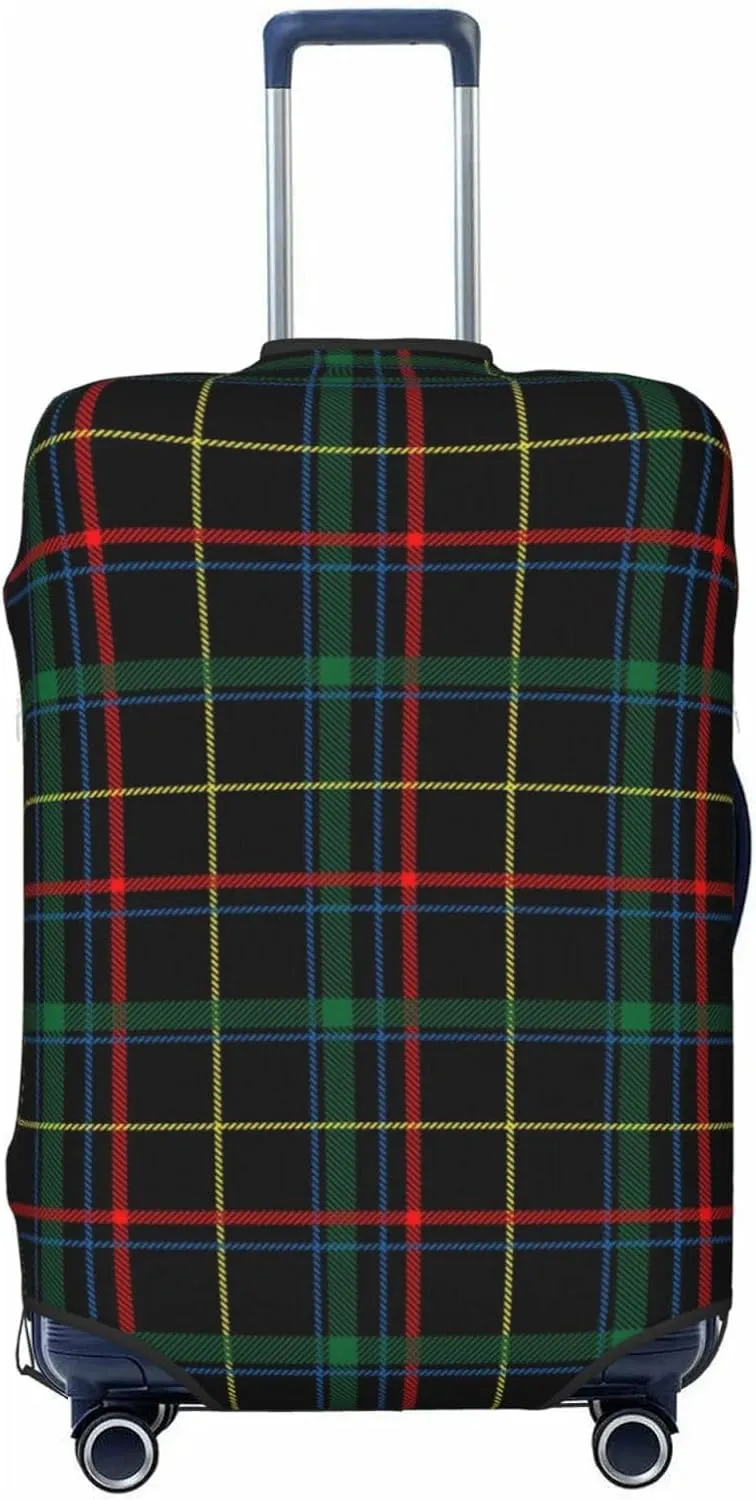 Buffalo Plaid Dark Green Luggage Cover,Washable Suitcase Covers Fashion Luggage Covers,Anti-Scratch Suitcase Protector Cover