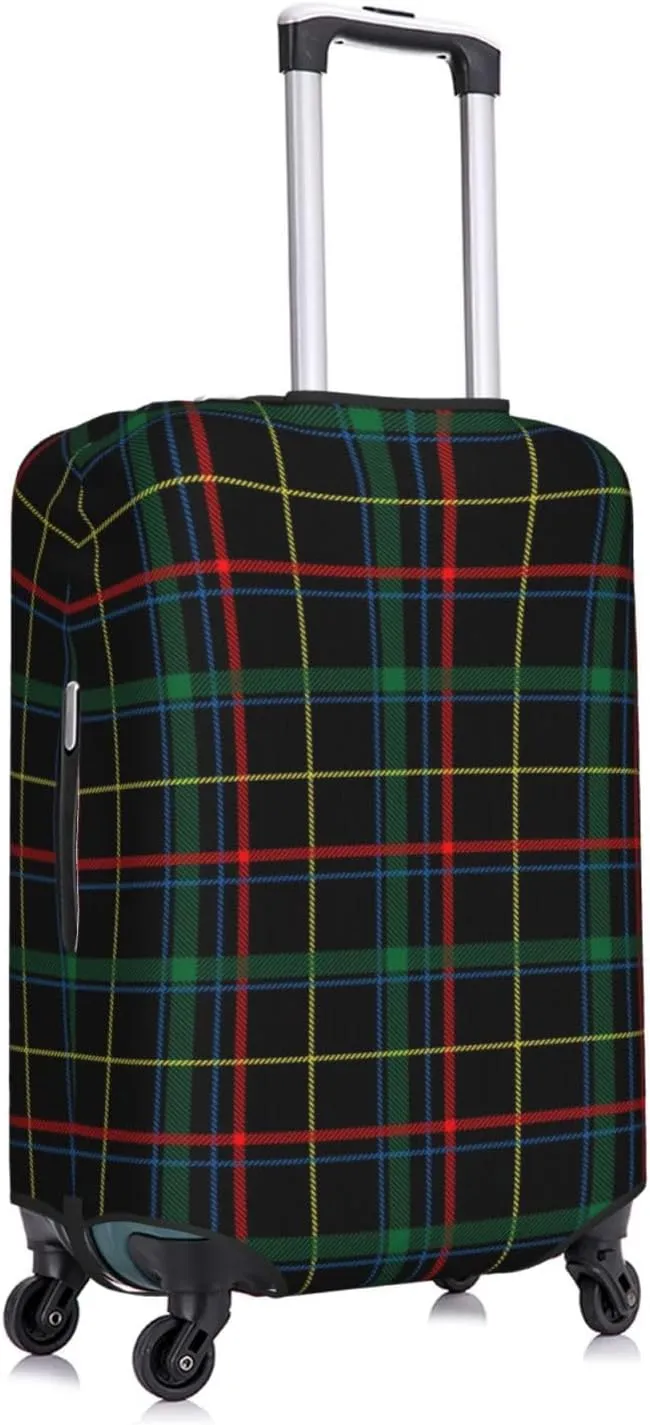 Buffalo Plaid Dark Green Luggage Cover,Washable Suitcase Covers Fashion Luggage Covers,Anti-Scratch Suitcase Protector Cover