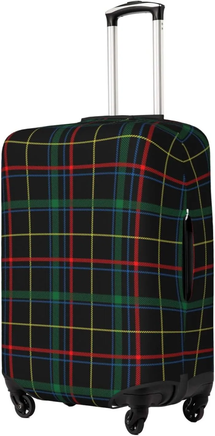Buffalo Plaid Dark Green Luggage Cover,Washable Suitcase Covers Fashion Luggage Covers,Anti-Scratch Suitcase Protector Cover