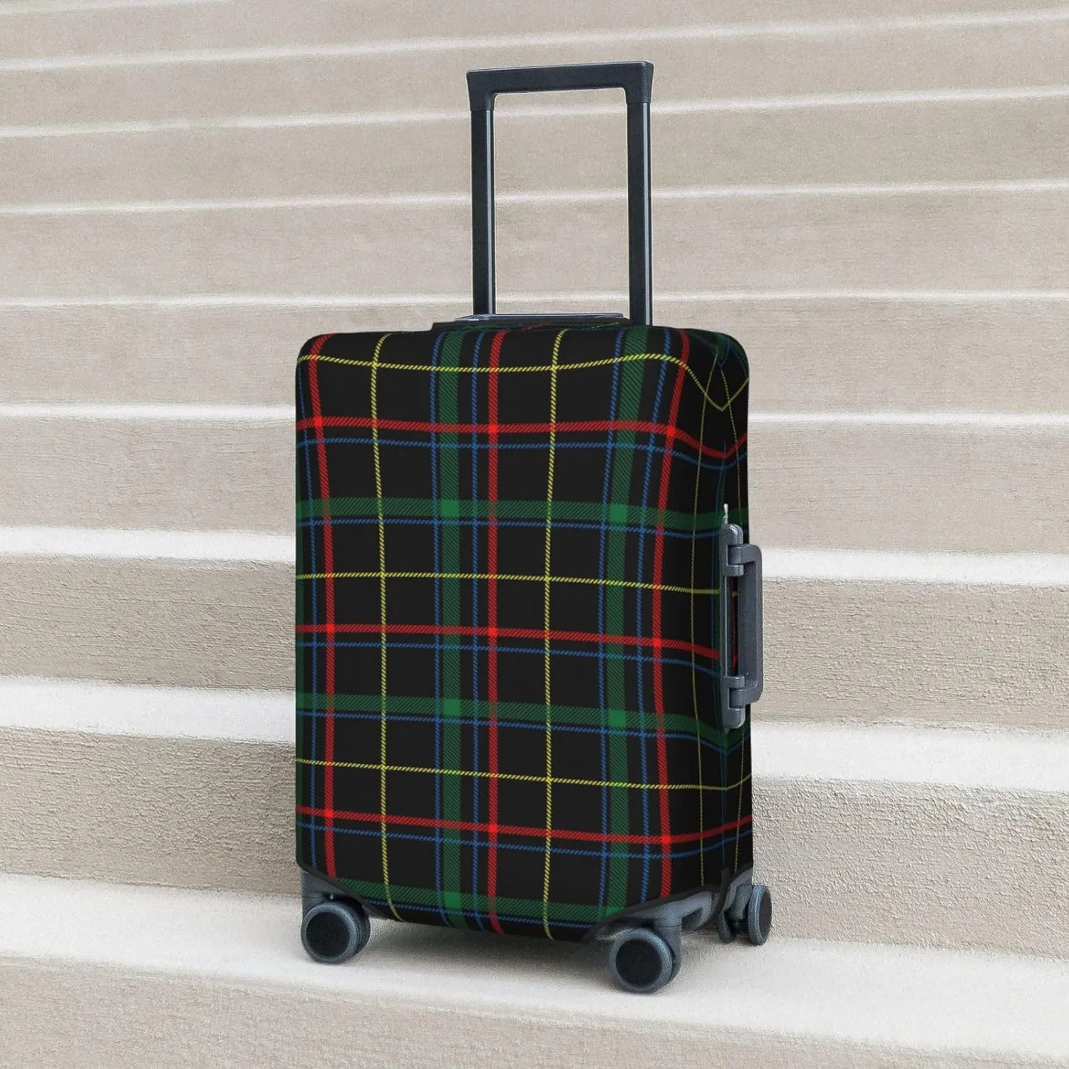 Buffalo Plaid Dark Green Luggage Cover,Washable Suitcase Covers Fashion Luggage Covers,Anti-Scratch Suitcase Protector Cover