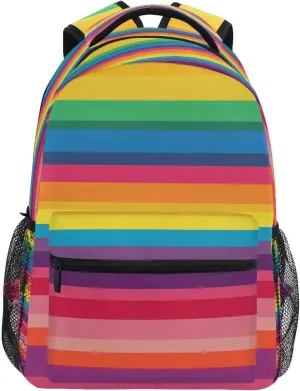 CEBUGI Travel Backpack for women men Horizontal Stripes lightweight Laptop Backpack College bookbag Casual Daypack