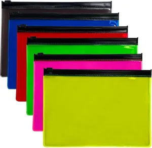 Clear 6PCS Mini Card Zipper Bag,5.9"x5.9",Lipstick Data Cable Card Accessory Organizer,Travel Small Storage Bag (6PCS-8.66x5.9inch)