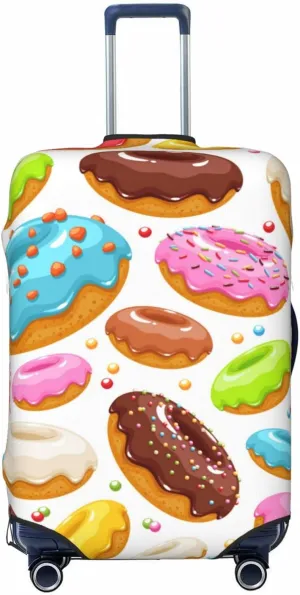 Color Donut Luggage Cover,Washable Suitcase Covers Fashion Luggage Covers,Anti-Scratch Suitcase Protector Cover