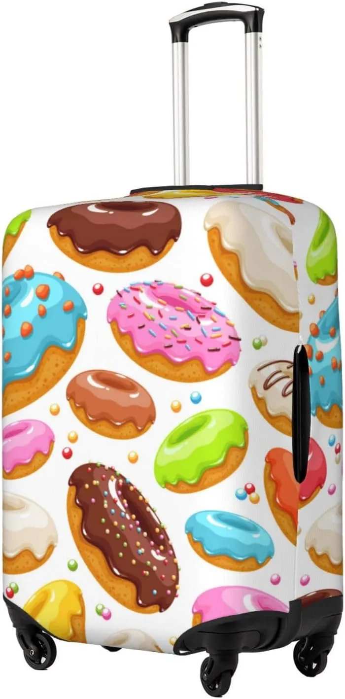 Color Donut Luggage Cover,Washable Suitcase Covers Fashion Luggage Covers,Anti-Scratch Suitcase Protector Cover