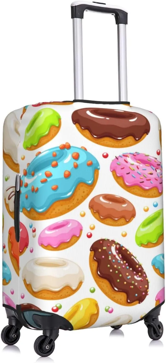 Color Donut Luggage Cover,Washable Suitcase Covers Fashion Luggage Covers,Anti-Scratch Suitcase Protector Cover