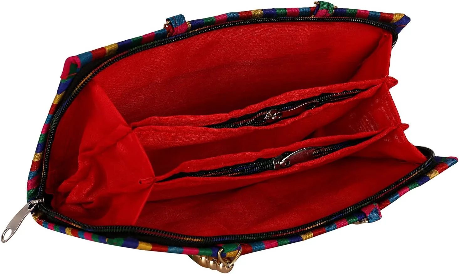 Craft Trade Clutch Bags for Women - Rajasthani Hand Embroidered Mini Crossbody Bag Women's Cluches for Wedding Party Gifts
