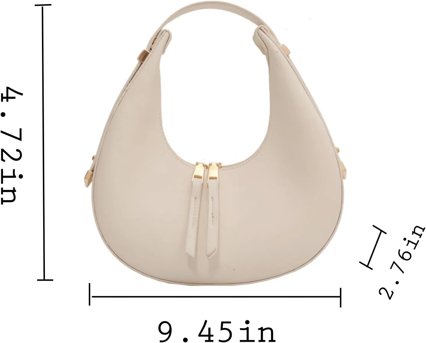 Crescent Shoulder Bags for Women, Elegant Hobo Handbag Cute Underarm Trendy Clutch Purse for Daily Use