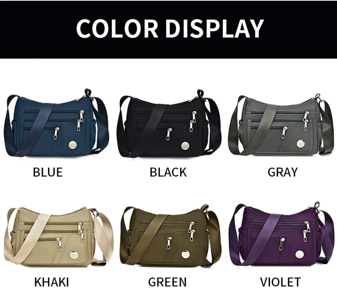 Crossbody Bags for Women Casual Handbags & Shoulder Bags Nylon Tote Bag Lightweight Waterproof Messenger Bag Anti Theft Bag